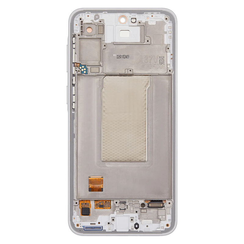 OLED Assembly With Frame Compatible Samsung for Galaxy A37 5G (A376 / 2026) (Refurbished) - White